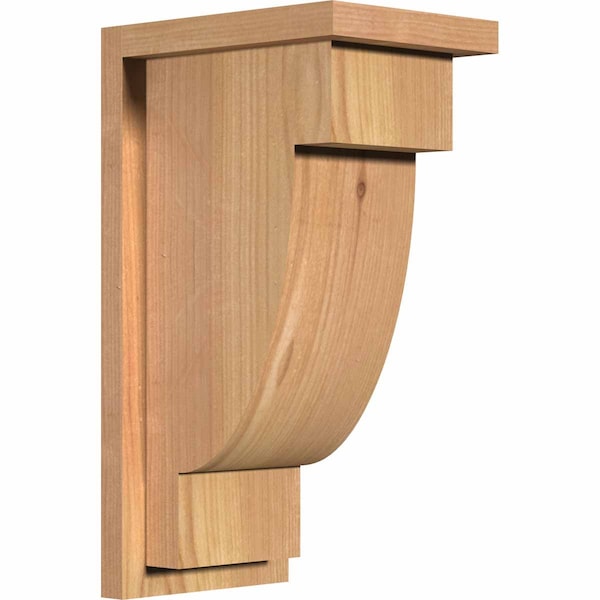 Ekena Millwork Alpine Smooth Corbel w/Backplate, Western Red Cedar, 7 1/2"W x 10"D x 18"H COR08X10X18ALP01SWR - main